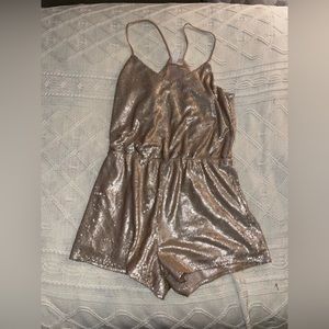 Gold Sequin Romper